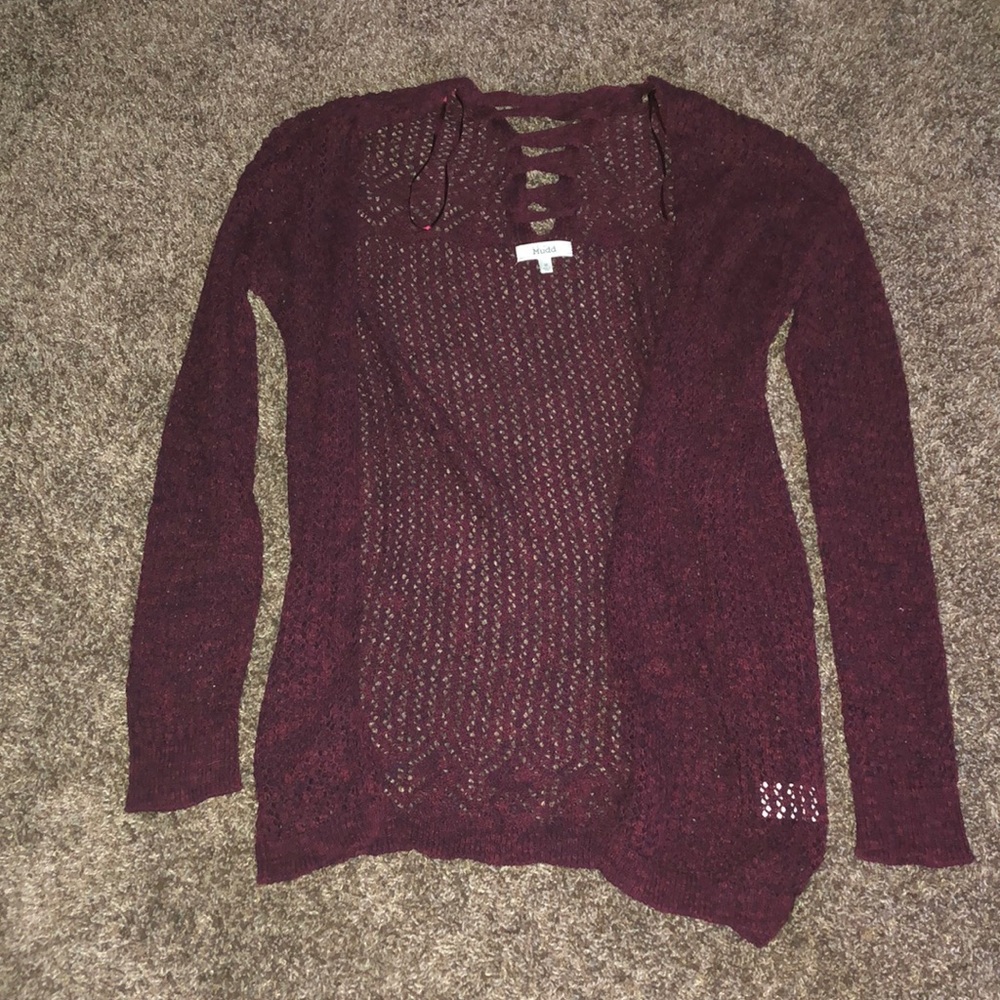 Purple lace cardigan